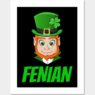 Funny Saint Patricks Day Leprechaun Fenian Rebel Posters and Art